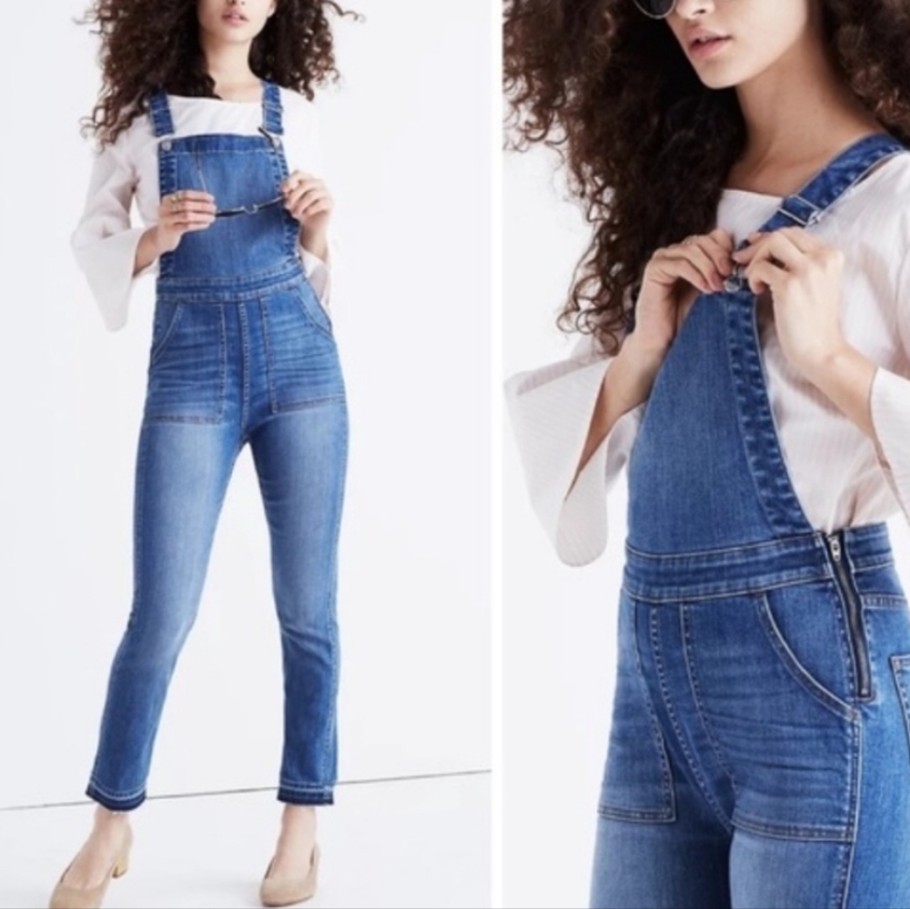 Madewell Skinny Overalls Drop Hem Edition Size Medium
